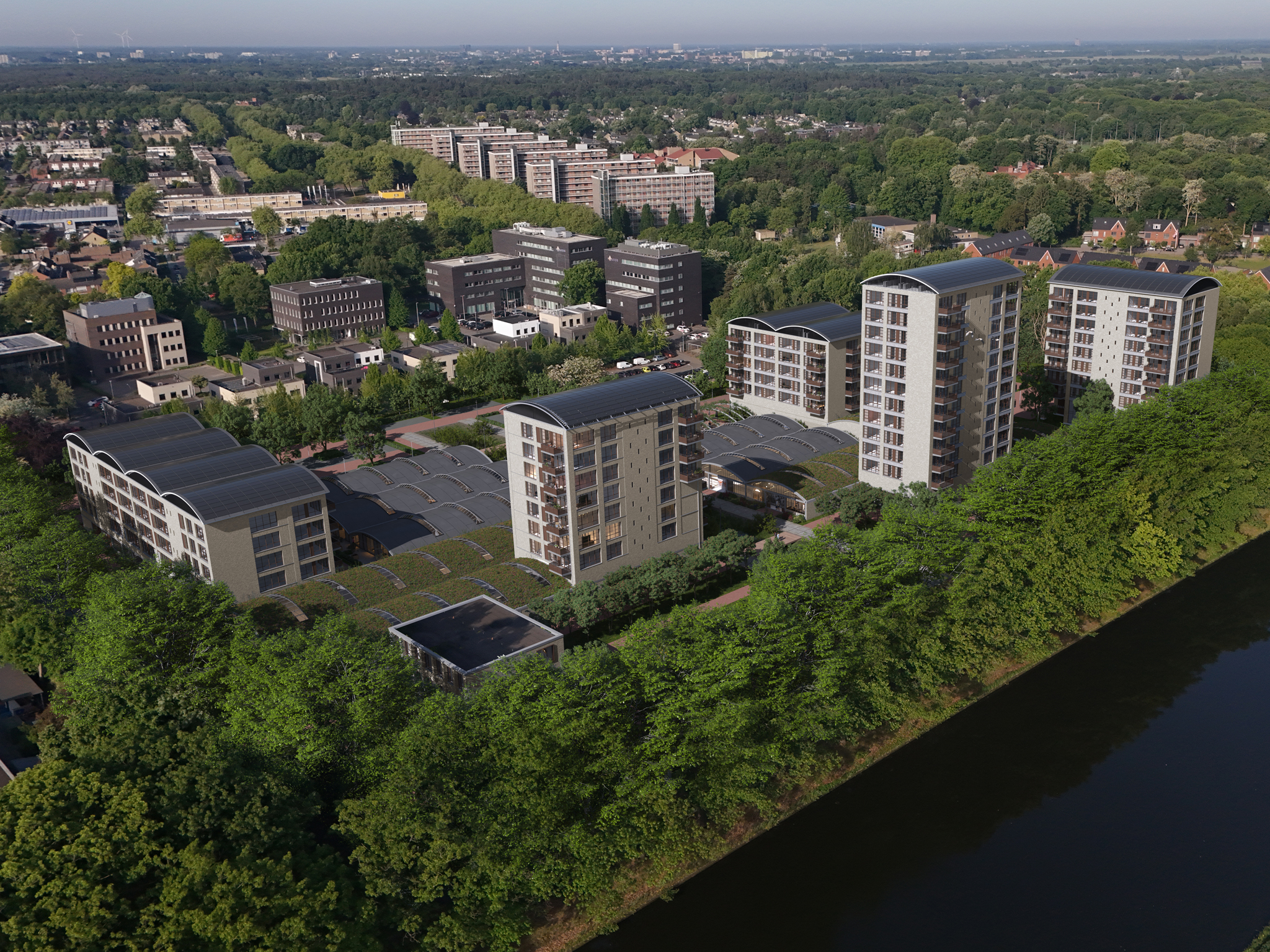 Nieuwbouw Galvanitasfabriek Vogelvlucht